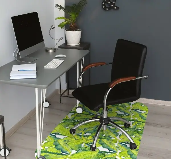 bodenschutzmatte bürostuhl Aquarellblätter