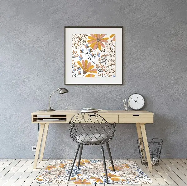 Stuhlunterlage Lackierte Blumen
