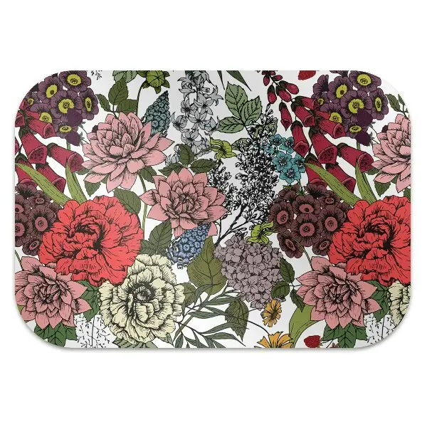 Stuhlmatte für Hartböden Herbstblumen