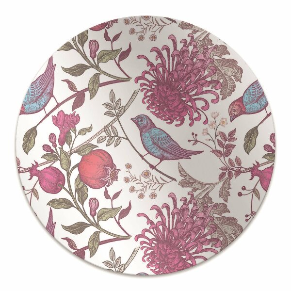 Bodenschutzmatte Vögel und Blumen