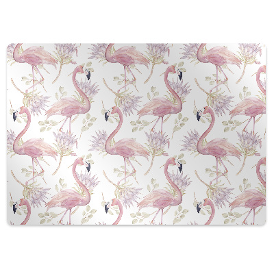 bodenschutzmatte schreibtischstuhl Flamingos