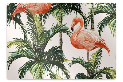 bodenschutzmatte schreibtischstuhl Flamingos