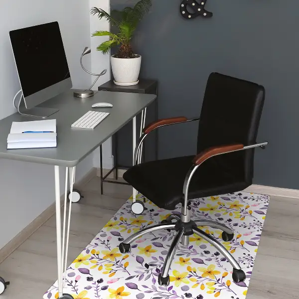 bodenschutzmatte bürostuhl Abstrakte Blumen