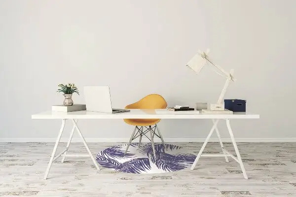 Stuhlunterlage Navy-Blatt
