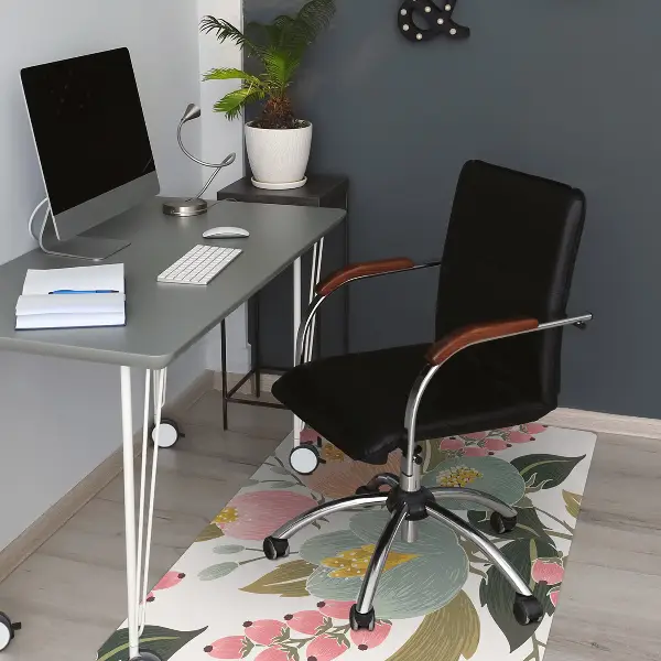 Bodenschutzmatte Lackierte Blumen