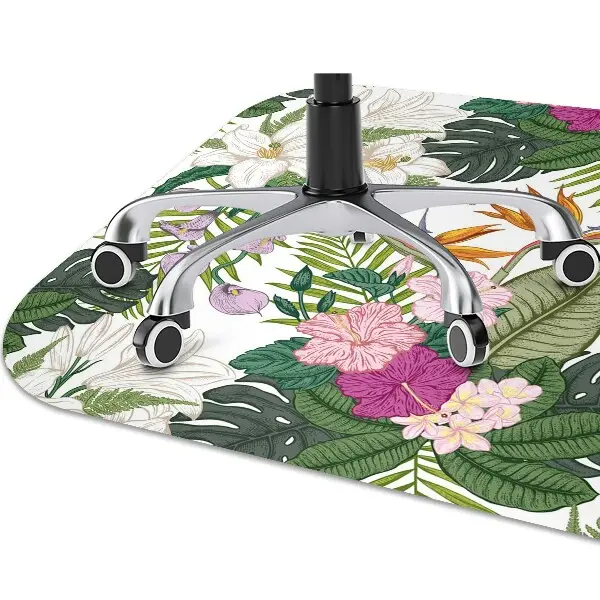 Stuhlunterlage Exotische Blumen