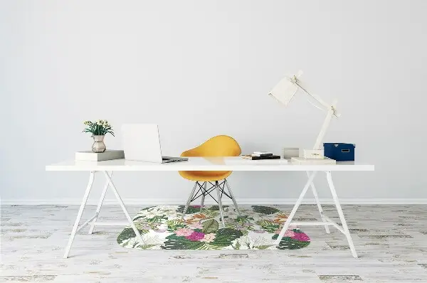 Stuhlunterlage Exotische Blumen
