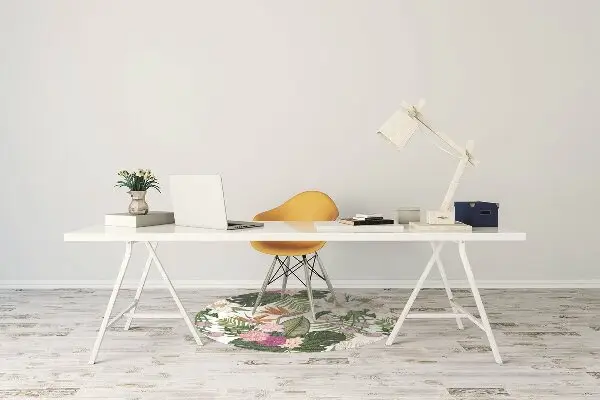 Stuhlunterlage Exotische Blumen