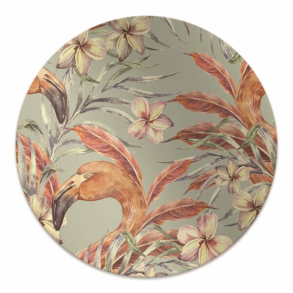 bodenschutzmatte schreibtischstuhl Flamingos