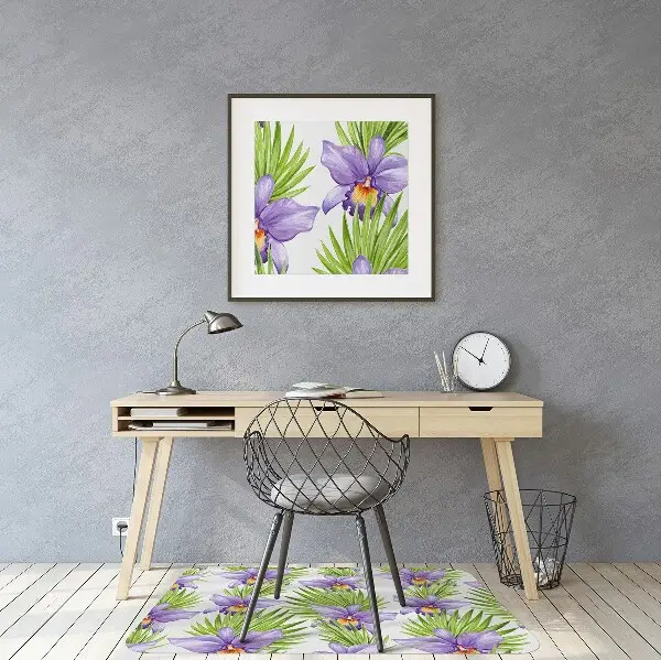 bodenschutzmatte bürostuhl Lilane Blumen