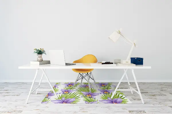 bodenschutzmatte bürostuhl Lilane Blumen