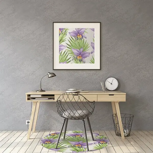 bodenschutzmatte bürostuhl Lilane Blumen