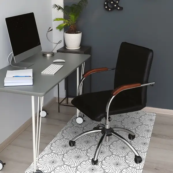 Bürostuhlunterlage Gezogene Blume