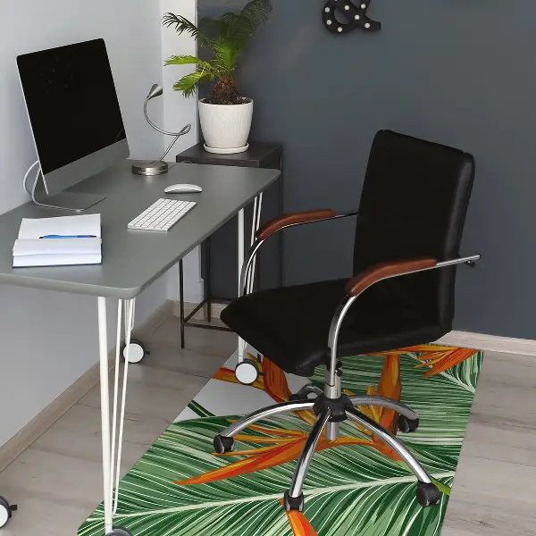 Bürostuhlunterlage Palmenblätter