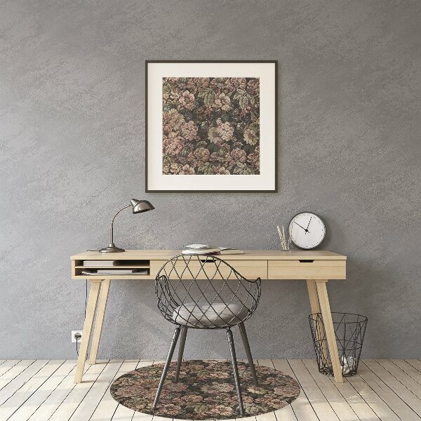 Stuhlmatte Gewebte Blumen