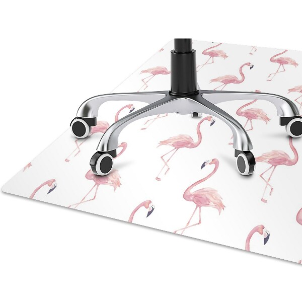 bodenschutzmatte schreibtischstuhl Flamingos