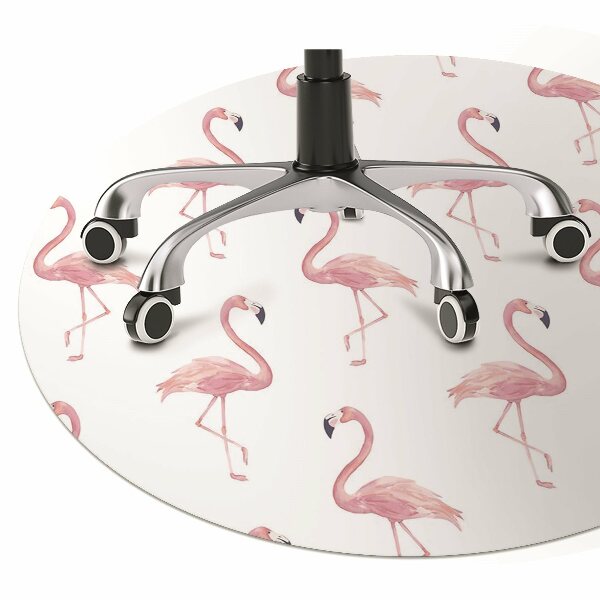 bodenschutzmatte schreibtischstuhl Flamingos