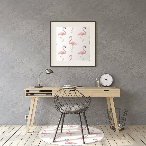 bodenschutzmatte schreibtischstuhl Flamingos