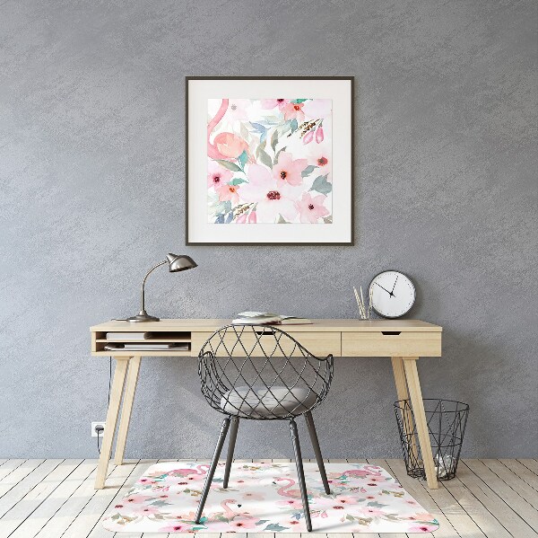 Bürostuhlunterlage Flamingos