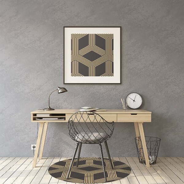 Stuhlmatte für Hartböden Geometrisches Muster