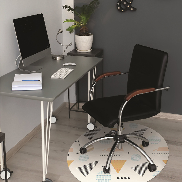 Stuhlmatte Bunte Formen
