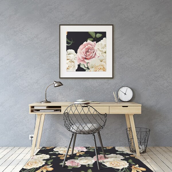 Stuhlunterlage Vintage Rosen