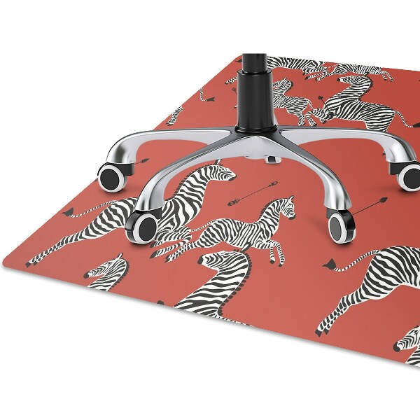 bodenschutzmatte bürostuhl Zebra