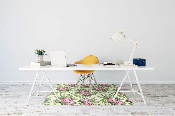 Bürostuhlunterlage Tropische Blumen