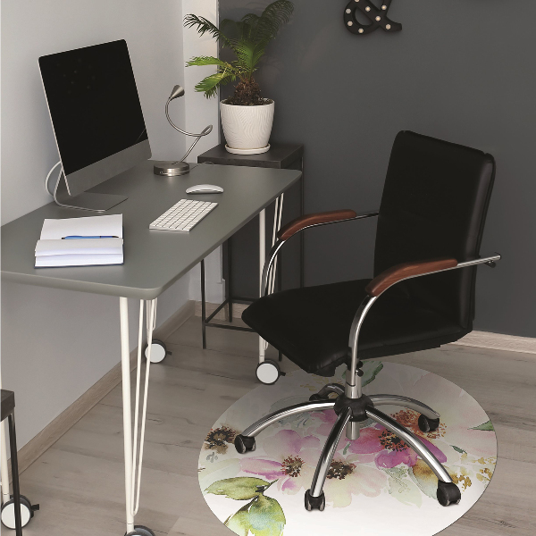 bodenschutzmatte bürostuhl Blumenstrauß