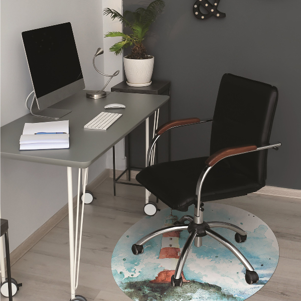 Bürostuhlunterlage Leuchtturm