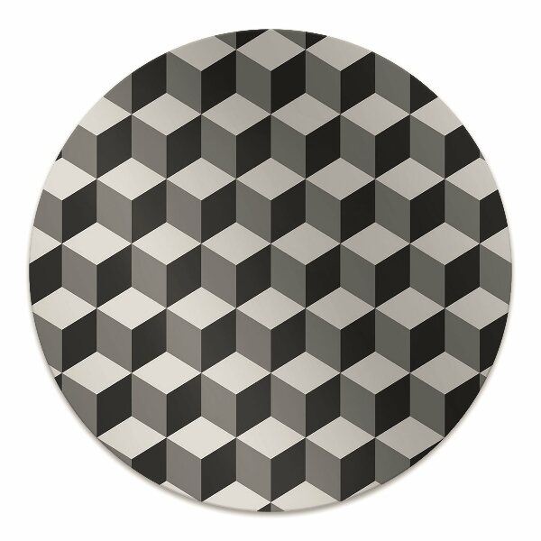 bodenschutzmatte bürostuhl 3D-Würfel-Muster.