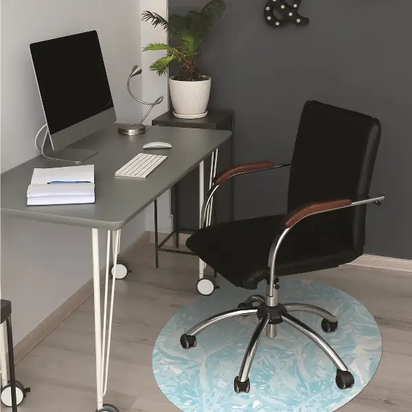 bodenschutzmatte bürostuhl Palmenblätter