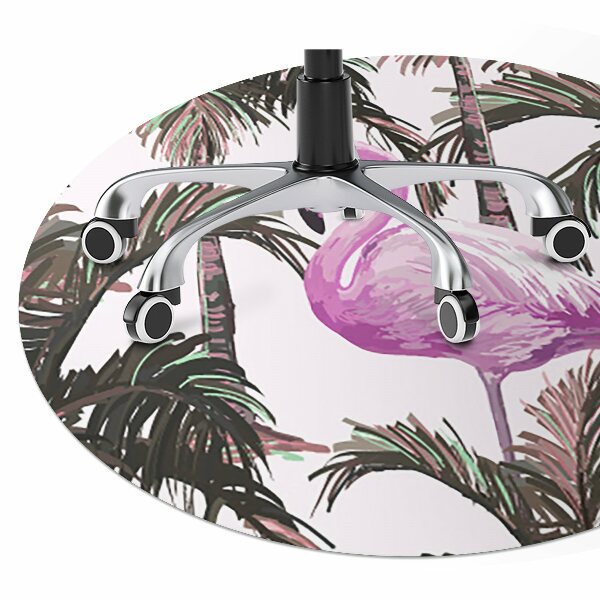 bodenschutzmatte schreibtischstuhl Flamingos in Palm.