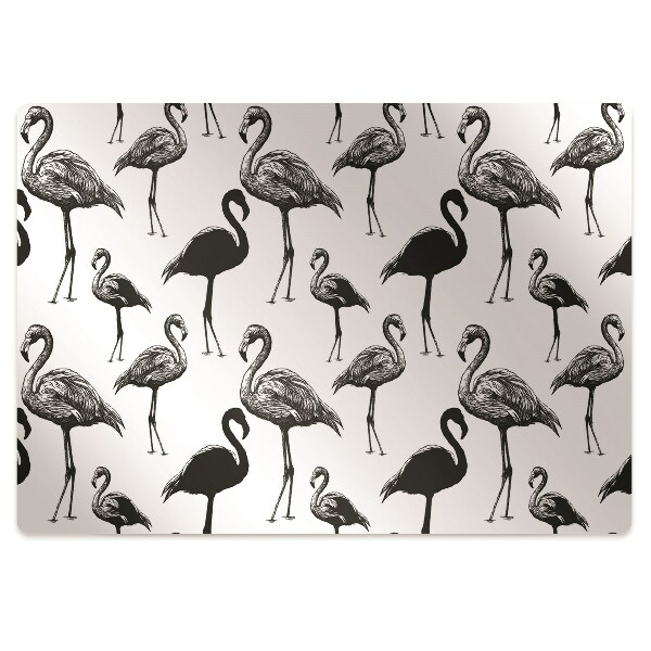 Stuhlmatte Retro-Stil der Flamingos