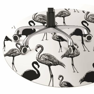 Stuhlmatte Retro-Stil der Flamingos