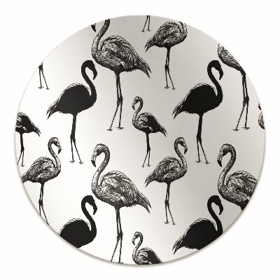 Stuhlmatte Retro-Stil der Flamingos