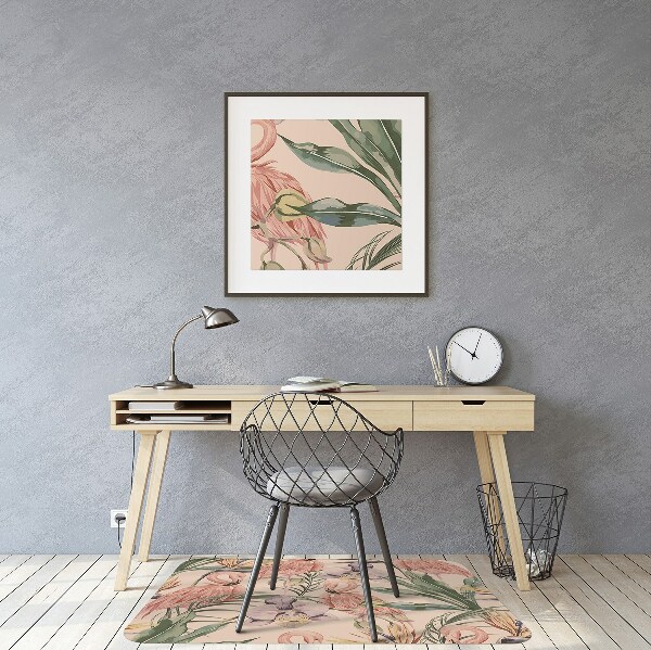 Stuhlmatte Flamingos