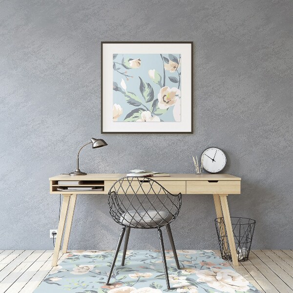 Bürostuhlunterlage Vintage-Art-Blumen