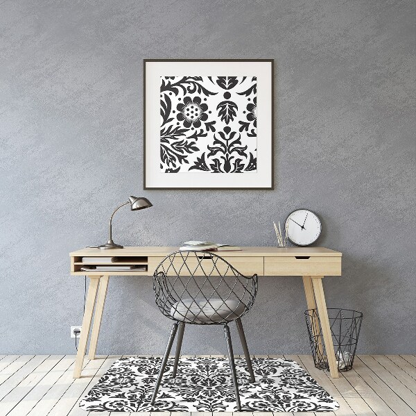 Bürostuhlunterlage Blumenmuster