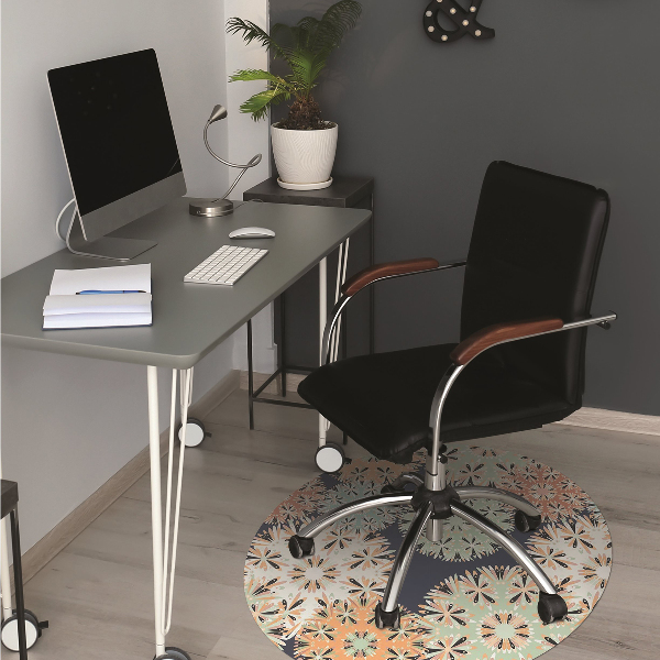 Bürostuhlunterlage Bunte Mandalas