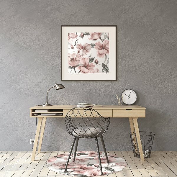 Bürostuhlunterlage Florales Bild