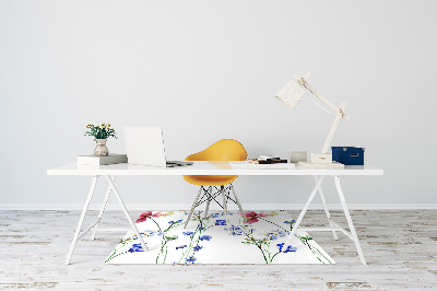 bodenschutzmatte bürostuhl Lackierte Blumen