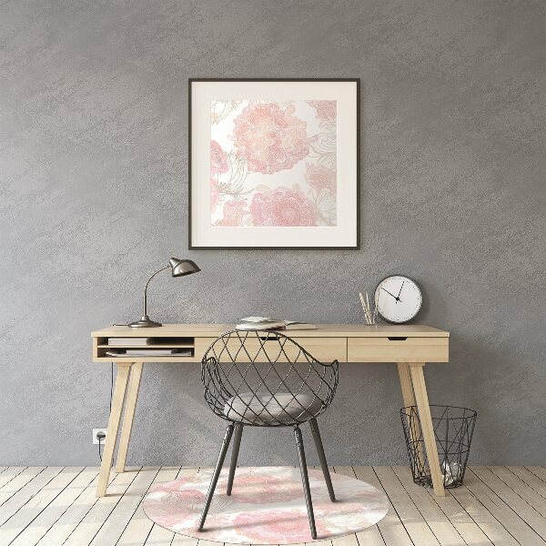 Stuhlunterlage Blumenmuster