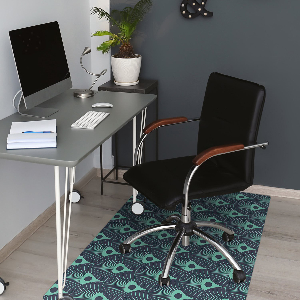 Bodenschutzmatte Neonblau