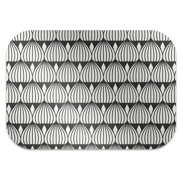 Stuhlmatte für Hartböden Retro-Muster