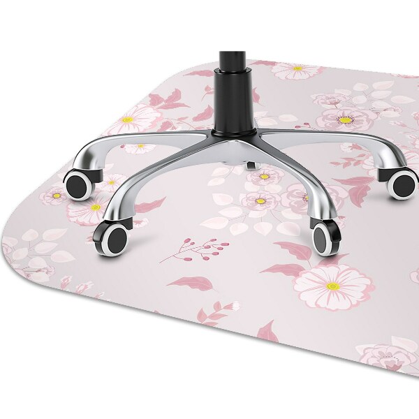 Stuhlunterlage Kleine rosa Blumen