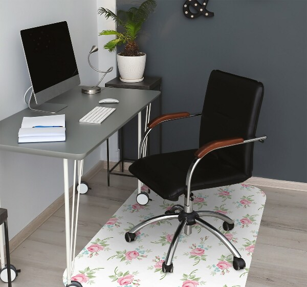 Bürostuhlunterlage Kleine Blumen