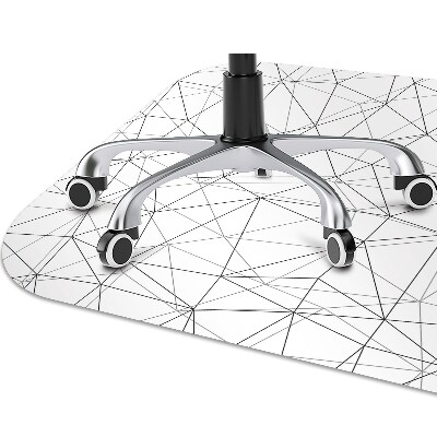 Stuhlmatte für Hartböden Geometrische Linien