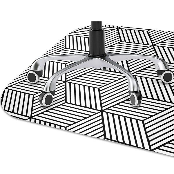 Bodenschutzmatte Geometrische Würfel