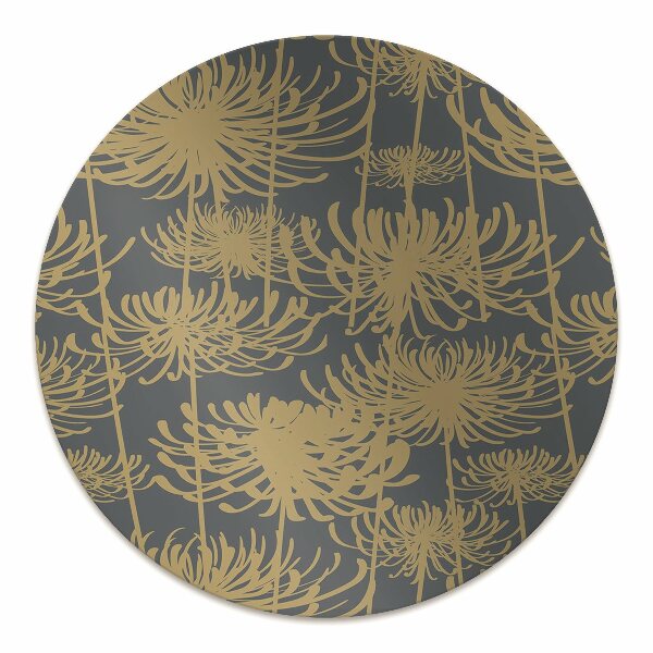 Stuhlmatte Goldene Blumen